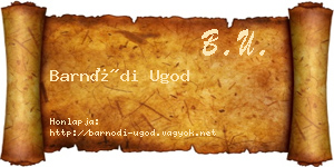 Barnódi Ugod névjegykártya